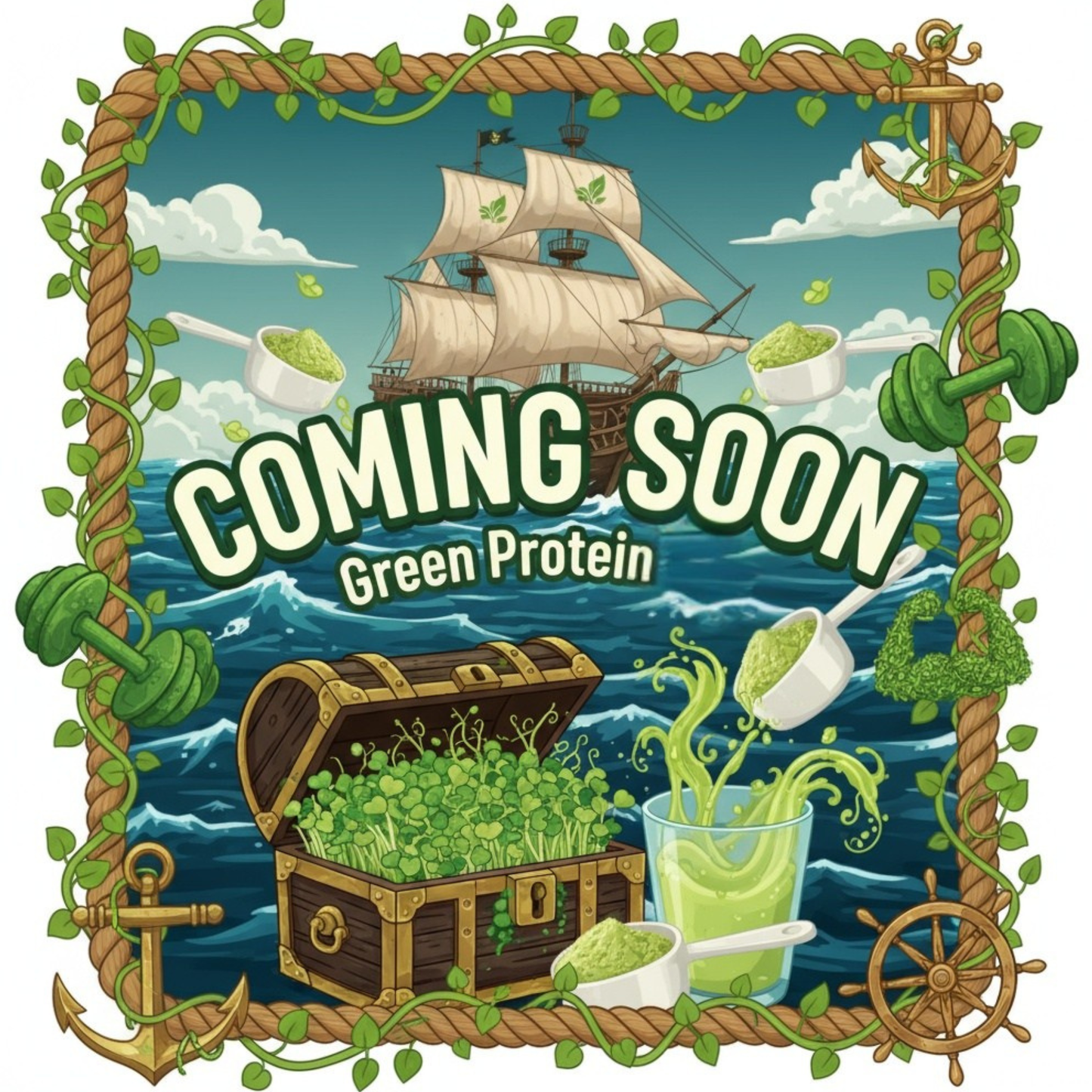 Treasure Greens Unflavored - Pirate Ship Farms