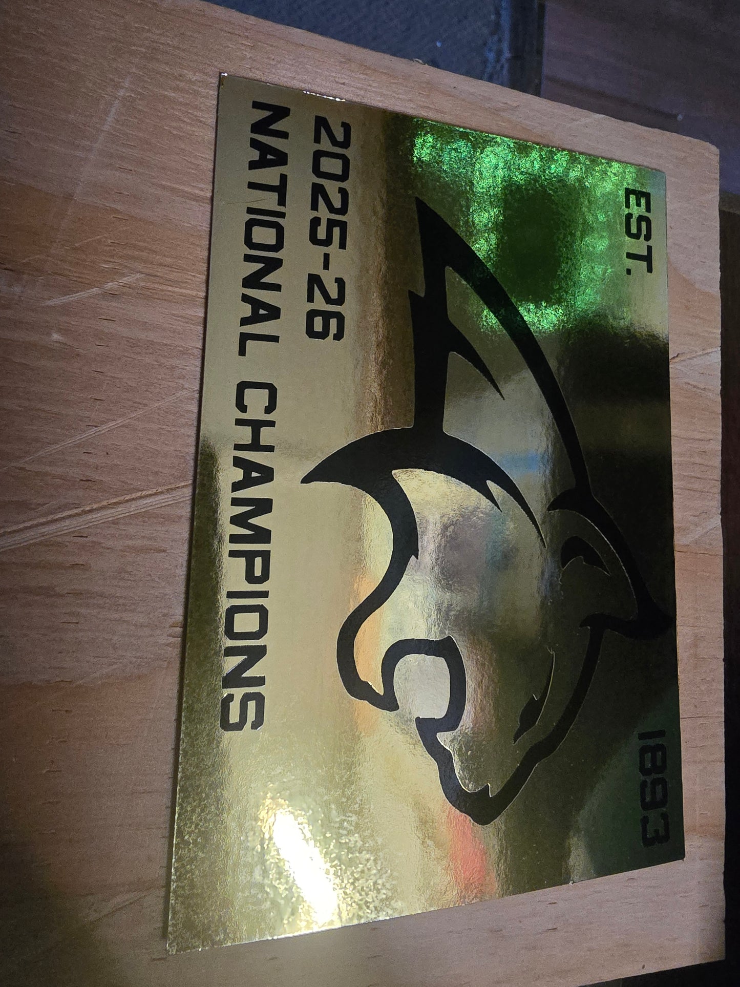 MSU National Champions Gold Magnet - Pirate Ship Farms