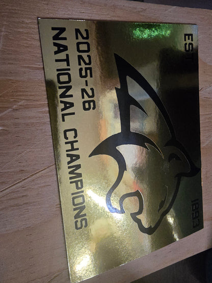 MSU National Champions Gold Magnet - Pirate Ship Farms